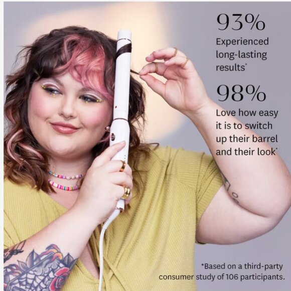 Switch Kit Wave Trio Interchangeable Curling Iron With 3 Barrels - Picture 4 of 9